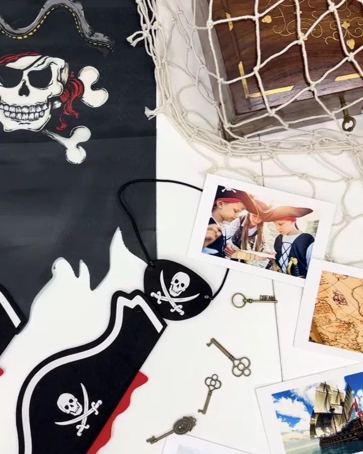 Atrezo del escape room de Piratas en Anakids
